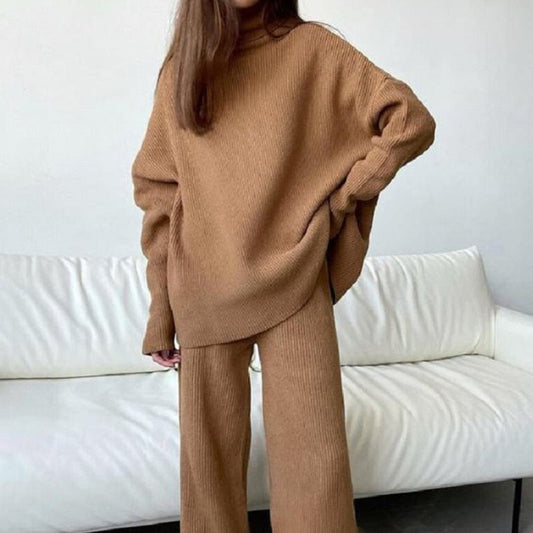 2-delige gebreide loungewear set - stijlvolle dames homewear